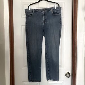 Talbots curvy slim ankle jeans